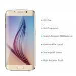 Wholesale Samsung Galaxy S6 Edge Tempered Glass Full Screen Protector (Glass Champagne Gold Clear)